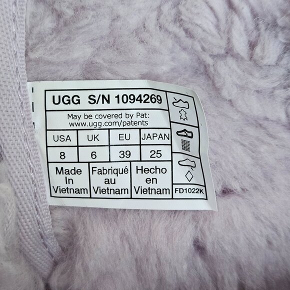 UGG Classic Boots Neumel Lavander Fog Womand Size 8 S/N 1094269 - Picture 10 of 11
